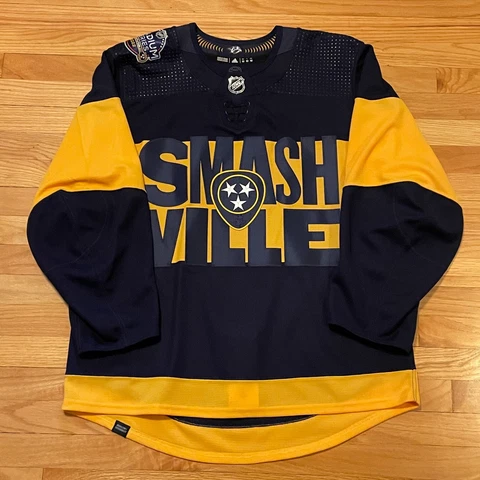 Nashville Predators NHL Adidas MiC Team Issued 2022 Stadium Series Size 52 Cover