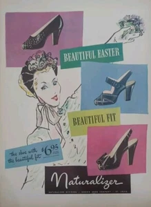 1946 Naturalizer Brown Shoe Company Print Ad. - Picture 1 of 1