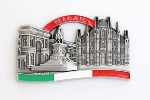 3D - MILAN - ITALY - Souvenir Fridge Magnet Kitchen Decor Holiday Gift -Metal - Foto 1 di 128