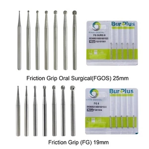Fresa quirúrgica dental Wave redonda 1/4 1/2 2 4 6 8 1 fresa de carburo FG alta velocidad 25 mm - Imagen 1 de 116