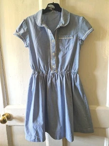 Matalan Lovely  Gingham Blue Girls School Uniform Dress Age  9   - Picture 1 of 19