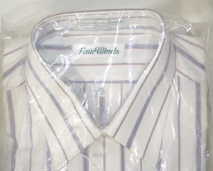 NWT Vintage Four Winds Mens Button Up Shirt Striped 15 1/2 32-33 Cotton Blend - Picture 1 of 4