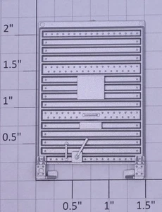 Lionel 17200-14 Canadian Pacific Silver Boxcar Door with Guides (50) - Picture 1 of 2