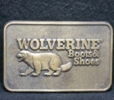 XB09135 VINTAGE AÑOS 70 *BOTAS Y ZAPATOS WOLVERINE* ROPA NEOPRENO HEBILLA DE CINTURÓN PARA HOMBRE Foto 1 de 2