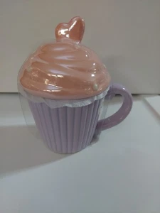 Whimsical Cupcake Ceramic Handpainted 17.57 Oz Coffee Mug - Picture 1 of 4