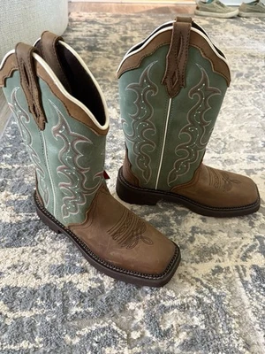 Botas de vaquero Justin para mujer nuevas con etiquetas 8B Foto 1 de 4