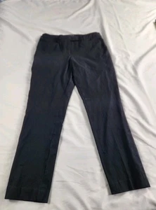 The Slim Pants 8 Women Black Dress Slacks Straight Leg Mid Rise Work Office  - Picture 1 of 10