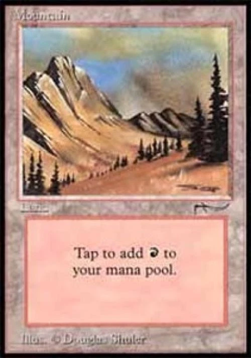 Mountain - Light Play MTG Arabian Nights - Image 1 of 1