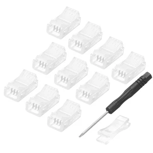 LED Strip Connector 4 Pin, 8mm LED Connectors for Strip Lights 40pcs - Imagen 1 de 7