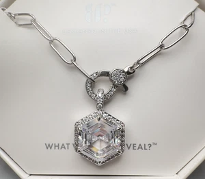 Bomb Party Necklace - NK67277 Could You Stay Forever? - Cubic Zirconia on Rhodiu - Picture 1 of 3