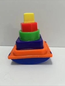 Juguete de anidación vintage Amloid Rock A Stack - Imagen 1 de 6