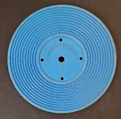 Vintage Fisher Price Record Player Blue Record 1 Jack and Jill & Humpty Dumpty - Image 1 of 3