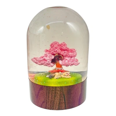 Merchandise limitato Capcom di Okami Amaterasu Issun Cherry Blossom Snow Globe - Immagine 1 di 4