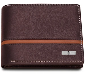 Genuine Leather Minimalist Bifold Wallets For Men RFID Blocking Slim Mens Wallet - Picture 1 of 9