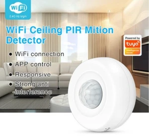 Tuya WiFi Smart Rilevatore Infrarossi/Sensore di Movimento PIR/Sicurezza Domestica Google Alexa - Foto 1 di 16