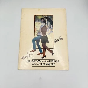 1984 Sunday in the Park with George Playbill Souvenir / Signed - Bild 1 von 7