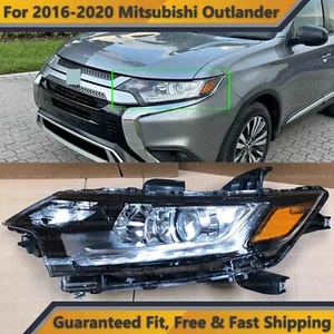 Halogen Projector Headlight Left Driver Side for 2016 2020 Mitsubishi Outlander - Picture 1 of 8