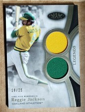 2020 Topps Tier One Reggie Jackson #T1LR-RJ Tier One Legend Relics /25