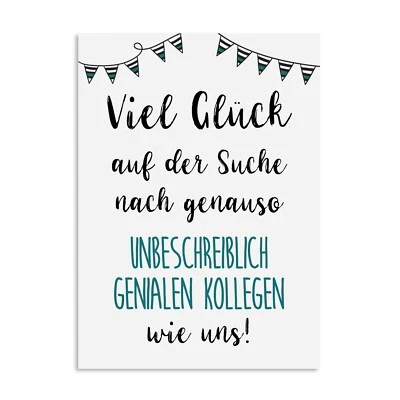 Postkarte Jobwechsel Geschenk Kollegen Abschied Karte Kollege Kollegin Geschenk