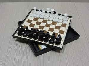 Ussr Chess Road Travel Vintage Soviet Pocket Plastic Box Game Set Russian Rare - Picture 1 of 4