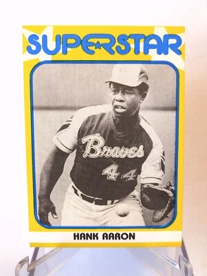 Hank Aaron 1980 TCMA Superstar #34 - Atlanta / Milwaukee Braves - HOF - Image 1 of 2
