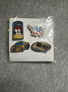 Set of 4 M&M's NASCAR Ernie Irvan #36 Collectors Pins Crew Racing Team 1999 - Picture 1 of 2