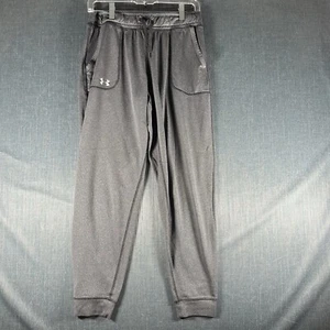 Under Armour Boys Jogger Pants Size M Gray Loose Polyester - Picture 1 of 15