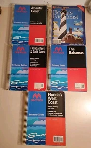 MAPTECH Embassy Guides LOT OF 5 FLORIDA 1West 2East 3Keys 4Bahamas 5Atlantic Coa - Picture 1 of 24