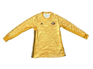 Camiseta de fútbol Adidas Sunderland FC dorada amarilla negra talla grande - Imagen 1 de 5