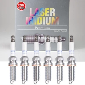 NGK Laser Iridium Spark Plug 6PCS for Jaguar XE XF XJ/ LR4 Range Rover 3.0L V6 - Picture 1 of 4