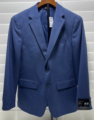 Banana Republic Para Hombres Calce Ajustado Abrigo Deportivo Traje Chaqueta Blazer 38 S Azul Sólido Nuevo Foto 1 de 4