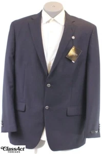 Abrigo Blazer Deportivo Avanti Uomo 2 Metal Btn Lana Sólido Azul Marino 46L Nuevo con Etiquetas - Imagen 1 de 11