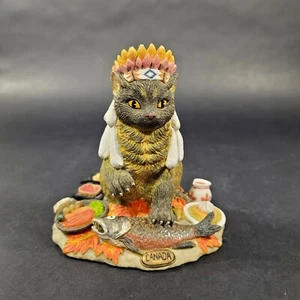 Islandia International Fat Cats by Gayle Pitt Canada Figurine 1998 Cat Figurine - Picture 1 of 10