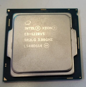 CPU Intel Xeon E3-1220 V5 (SR2LG) 3,00 Ghz Quad (4) Core LGA1151 - Foto 1 di 1