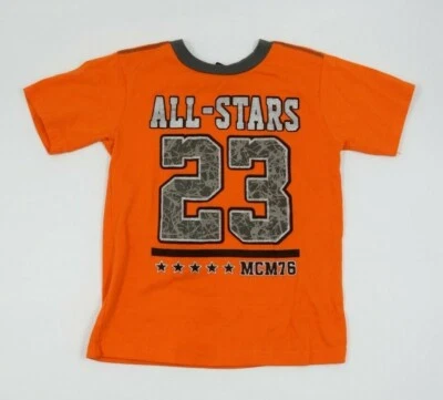 Lote de 2 camisetas de manga corta con gráficos gris naranja Fila Quad Seven para niños talla 7 Foto 1 de 4