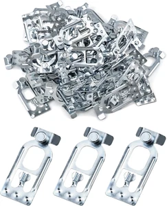 QWORK Warehouse Storage Teardrop Pallet Rack Safety Clip, 50 Pcs Universal Palle - Picture 1 of 12
