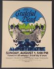 Affiche Grateful Dead OKC 1982 au zoo de l'Oklahoma Jerry Garcia 18x24 2ème impression