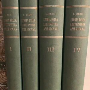 Berti Storia della Letteratura Americana Editoriale Italiano 4 volumi completo - Foto 1 di 3