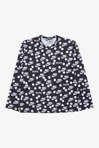COMME DES GARÇONS BLACK Nike Polka Dot Jersey Longsleeve Size Large - Picture 1 of 4