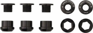 Wolf Tooth Set of 5 Chainring Bolts for 1x use, Dual Hex Fittings, Black - Picture 1 of 1