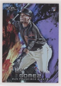 2018 Topps Fire Purple /99 Miguel Gomez #70 Rookie RC