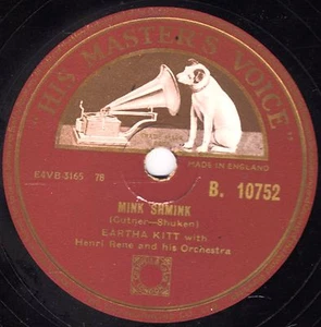 SUPERB SULTRY EARTHA KITT 78 MINK SHMINK / EASY DOES IT" UK HMV B 10752 E - Picture 1 of 1