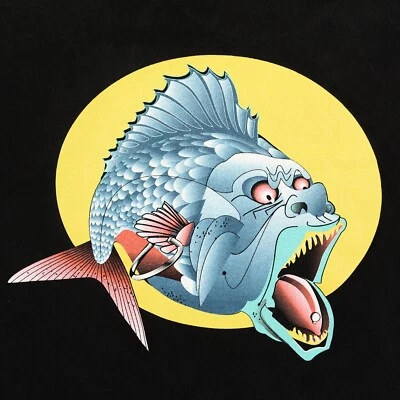 VTG Fish Head T-Shirt Adult XL 1990s 1980s RARE music nola funk music radiators - Image 1 of 4