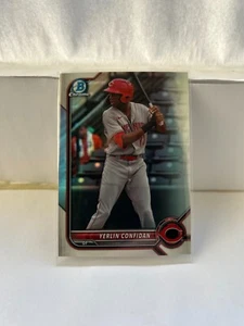 2022 Bowman Draft Yerlin Confidan #BDC-199 Chrome Refractor Prospect Reds - Picture 1 of 2