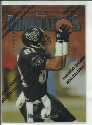 1997 Topps Finest Dominators #248 Michael Jackson Baltimore Ravens - Image 1 of 2