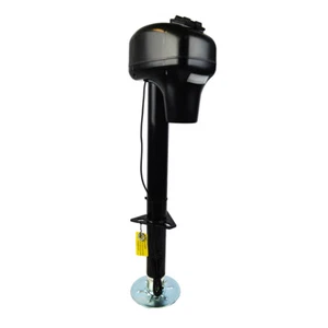 Bastion RV Electric Tongue Jack 3500 Lb Capacity Black Camper Trailer Power Jack - Picture 1 of 10
