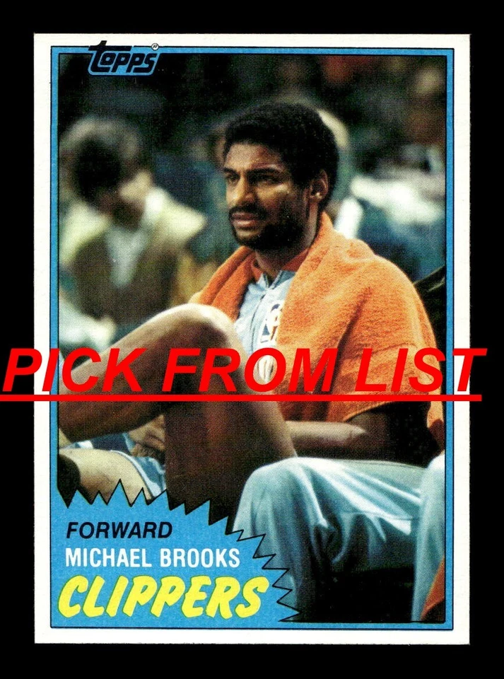 1981-82 Topps Basketball 8-w98 EX-MT/NM Pick From List All PICTURED - Image 1 of 1