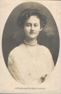 Retrato de colección Royalty J.K.H Gran Duquesa María Adelheid Luxemburgo RPPC B68 - Imagen 1 de 2