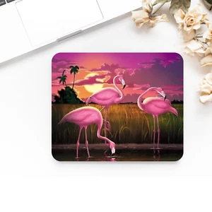 Alfombrilla de ratón de escritorio antideslizante Flamenco impresa. Portátil, oficina, iPad, PC,  - Imagen 1 de 2