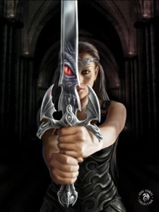 ANNE STOKES ART - DRAGON REFLECTION 3D PICTURE PRINT 300mm x 400mm - Picture 1 of 2
